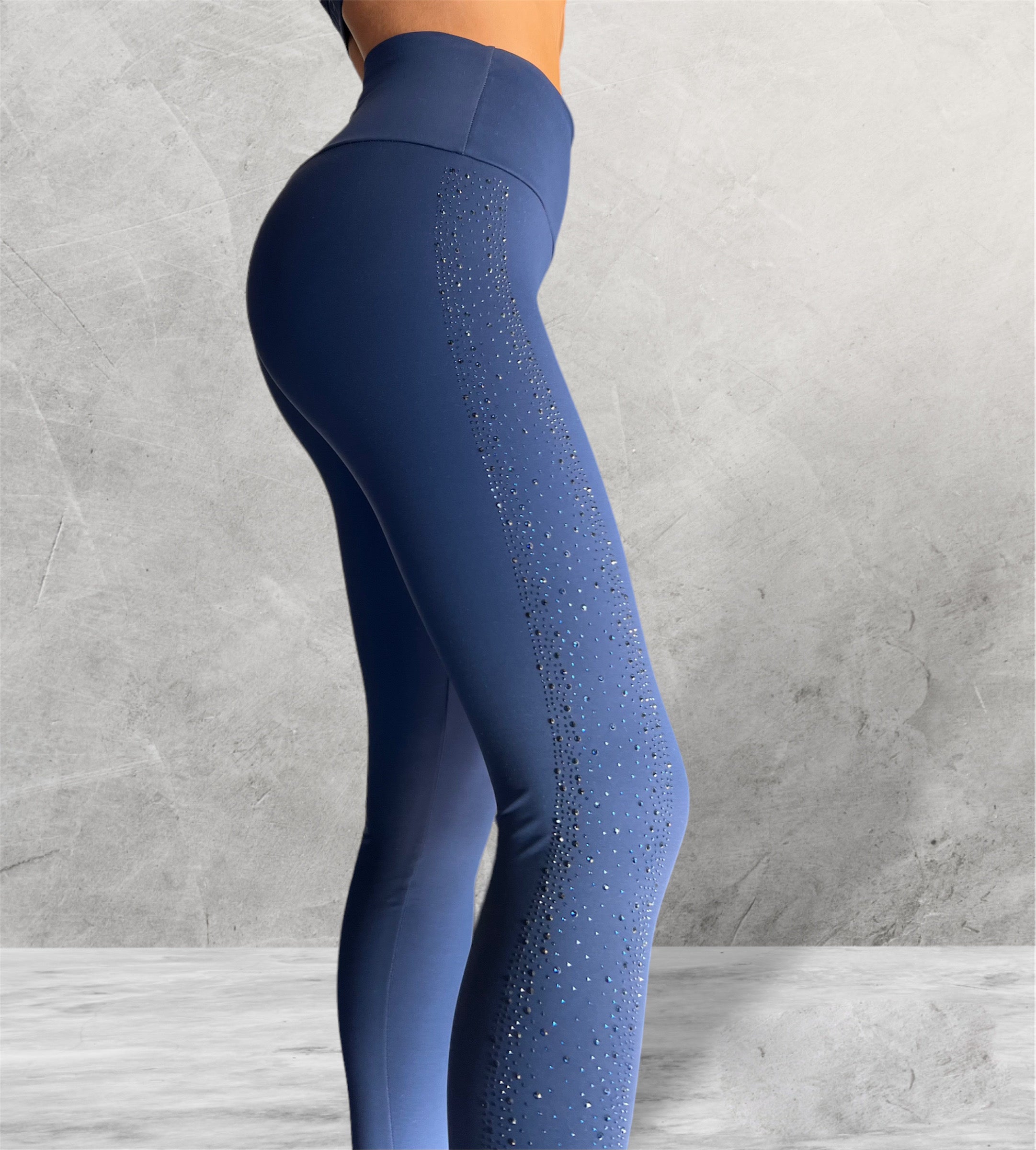 Yvette Workout Leggings for Women, High Waist Buttery Soft Non See-Through  Workout Running Tights Blue at Amazon Women's Clothing store
