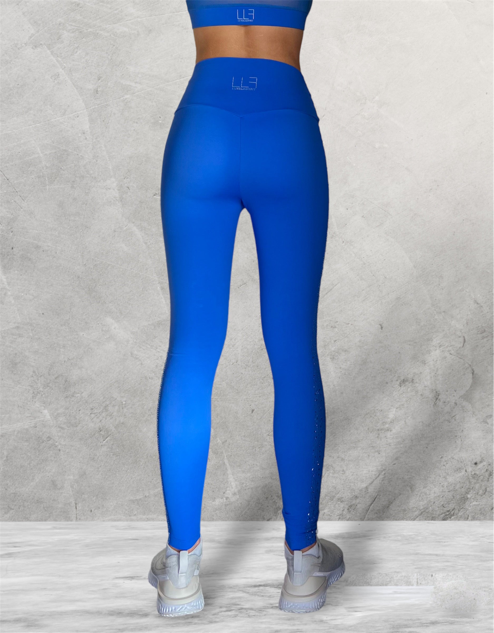 Cobalt Blue Diamond Legging, Women's Leggings