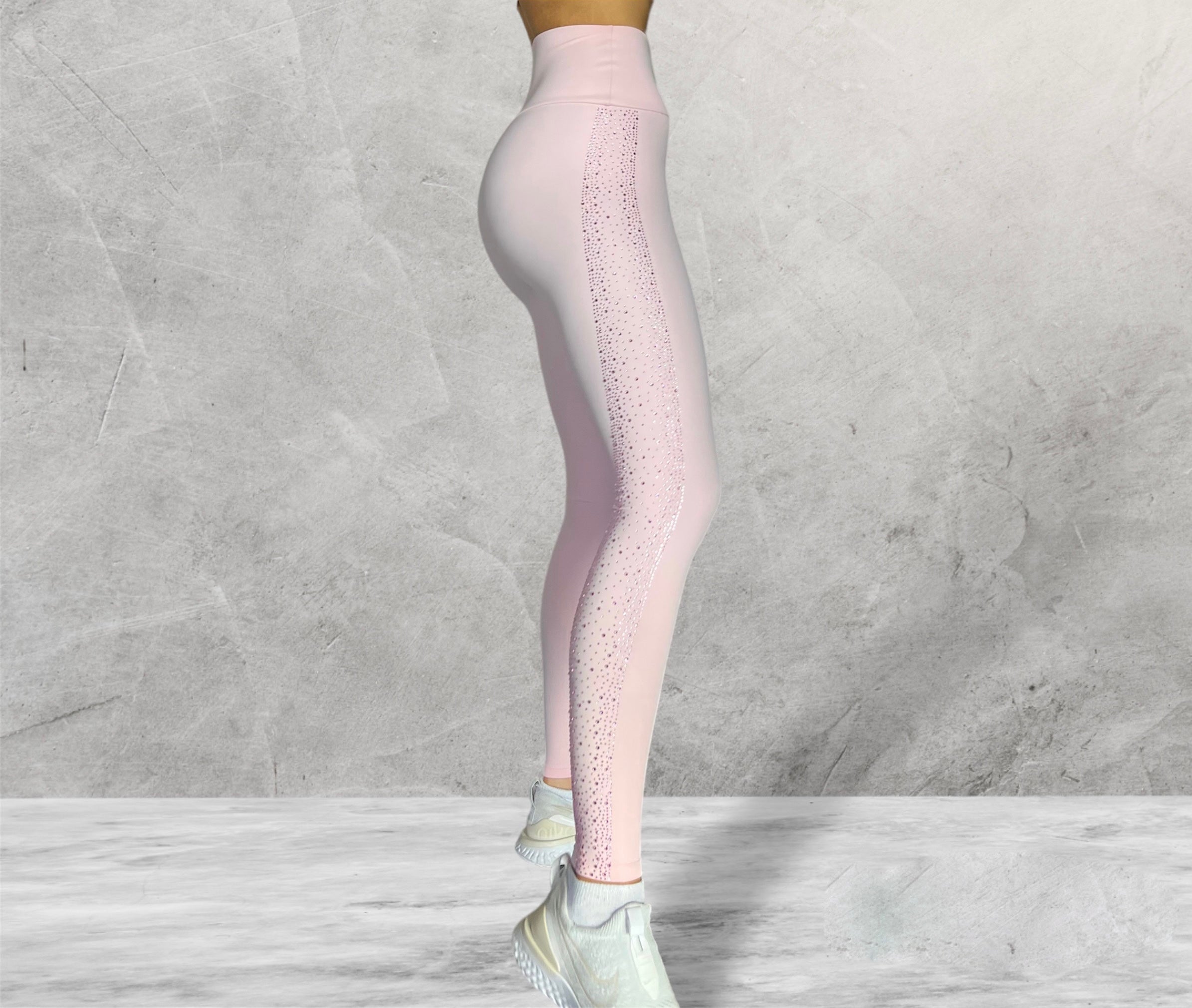 LuxeLadyFit, Pants & Jumpsuits, Luxeladyfit Barbie Magenta Diamond Sports  Bramatching Highwaisted Leggings Set